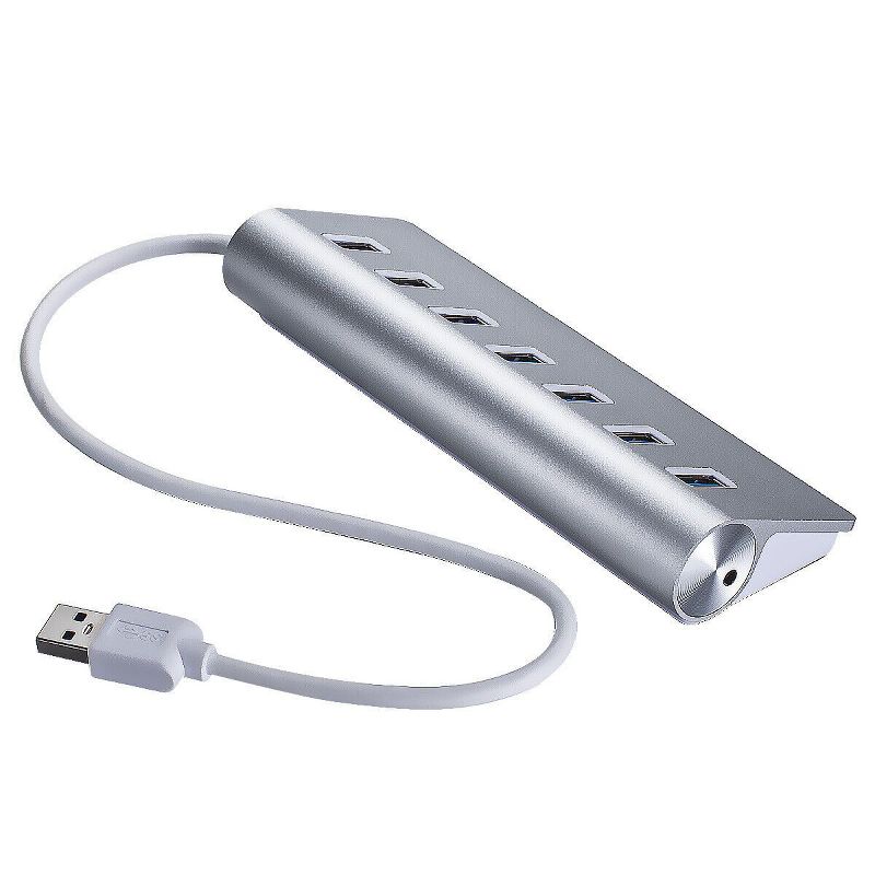 Sanoxy 7-Port USB 3.0 Hub 5Gbps Aluminum Portable for PC Laptop Notebook Desktop, 2 of 3
