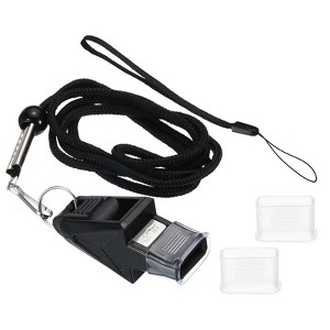 Unique Bargains ABS Referee Official Coach Whistle with Lanyard and Mouth Grip - 1 of 4