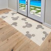 Disney Mickey Mouse Pop Art Modern Geometric High-Low Indoor Kids' Area Rug Gray/Ivory - 4 of 4
