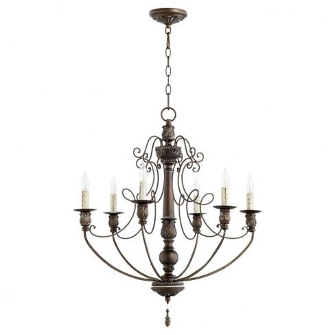 Quorum Lighting Salento 6-light Chandelier, Vintage Copper, 27 Width ...