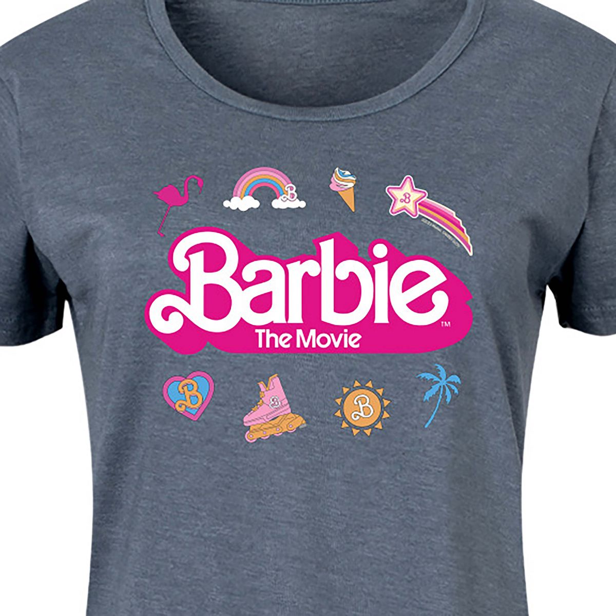 Women's - Barbie - Movie Logo Icons Graphic T-shirt Dress - thumbnail 2