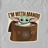 Men's Star Wars: The Mandalorian Grogu I'm with Mando T-Shirt - 2 of 4
