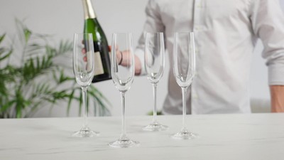 19.4 oz European-Made Lead-Free Crystal Red Wine Glass Set