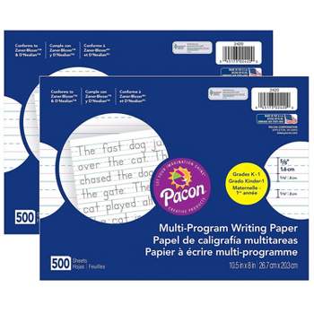Pacon Newsprint 11 x 8 1/2 Handwriting Paper, White, 500 Sheets/Pack, 5  Packs/Bundle (PAC2621-5)