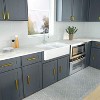 Gulches 32"x20" Double Basin Farmhouse Kitchen Sink with Basket Strainer, Heat/Stain/Scratch Resistant - 3 of 4