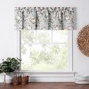 Ellis Bella Rose Stylish Medium Scale Printed Floral Pattern 1.5" Rod Pocket Tailored Valance 58"x15" Mist - 2 of 4