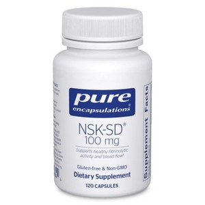 Pure Encapsulations NSK-SD - 100 mg Nattokinase - for Normal Blood Circulation - Supports Fibrinolytic Activity* - Gluten Free & Non-GMO - 1 of 4