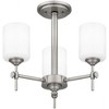 Quoizel Lighting Aria 3 - Light Semi-Flush Mount in  Antique Polished Nickel - 3 of 4