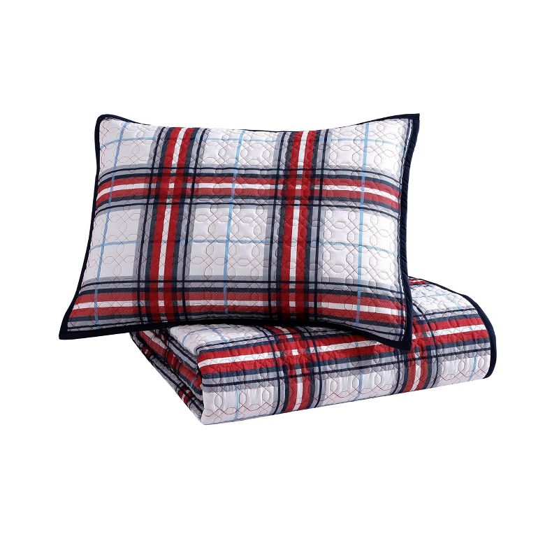 Riverbrook Home Plaid Coverlet Bedding Set , 3 of 6