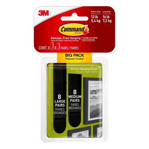 3M Command™ Medium Picture Hanging Strips with 4 strips-Pack