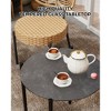 3 Pieces Patio Set Outdoor Wicker Bistro Set All-Weather Rattan Deck Conversation Set of 3 with Table & Cushions for Deck Patio Balcony Backyard - 4 of 4