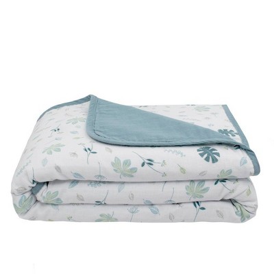 Living Textiles Baby Organic Muslin Baby Blanket - Banana Leaf