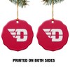 University of Dayton Flyers Logo Porcelain Scalloped Holiday Christmas Tree Ornament - 2 of 4