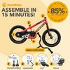 RoyalBaby Rocket Outdoor Children's Bicycle Sporty BMX-Style Kid Bike with Training Wheels, Reflectors, and Adjustable Seat - 4 of 4