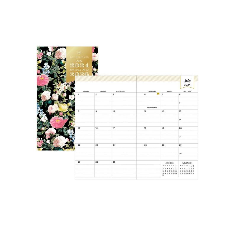 Day Designer 2024-25 Monthly Planner 6.125&#34;x3.625&#34; Stapled Les Fleurs, 4 of 12