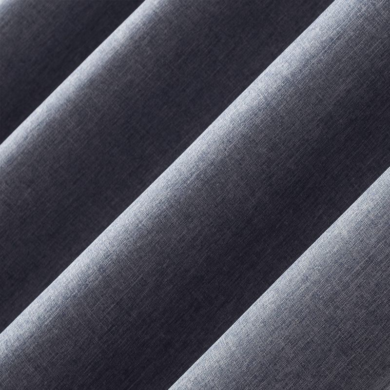 Tyrell Tonal Textured Draft Shield Fleece Insulated 100% Blackout Grommet Top Curtain Panel - Sun Zero, 5 of 10