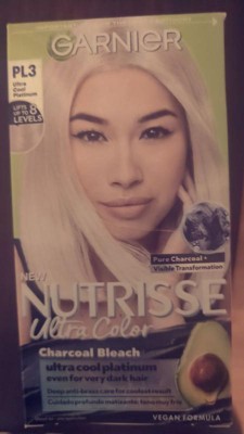 Garnier Nutrisse Ultra Color Charcoal Hair Bleach - Pl3 Ultra Cool ...