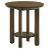 Coaster,Ottowa 2-piece Round Wood Coffee Table Set - 3 of 4