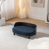 Pet Sofa,Luxury Dog Beds With Solid Wood Legs And Bent Wood Back,Dog Couch Bed,Affordable Dog Kennel,Unique Dog Beds-Cuddlewood - 4 of 4