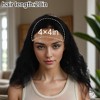 Unique Bargains Women's Big Curly Long Hair Wig 4x4in 180 Real Human Hair Black 1 Pc - 4 of 4