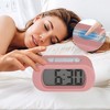 REGALWOVEN Digital Battery Powered Big Numbers Display Oval Alarm Clock 5.4 x 2.6 x 2 Inches - 3 of 4