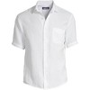 Lands' End Men's Traditional Fit Short Sleeve Linen Shirt - 2 of 3