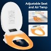 ELECWISH Smart Heated Bidet Toilet Seat with Remote Control, Electric Toilet Seats with Adjustable Warm Water, Air Dryer, Night Lighting, LED Display - 4 of 4