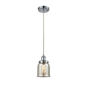 Bell - 1 Light Cord Hung Mini Pendant In Industrial Style-10 Inches Tall and 5 Inches Wide - 1 of 1