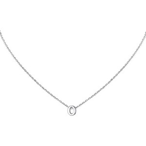 Small Initial Necklace for Women, Stainless Steel Tiny Letter Personalized Pendant - 1 of 4