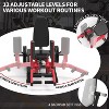 Hip Abductor Machine, Abductor Adductor Machine Plate-Loaded with 6 Levels Gear System  & 4 Position Backrest Adjustment, Black - 3 of 4