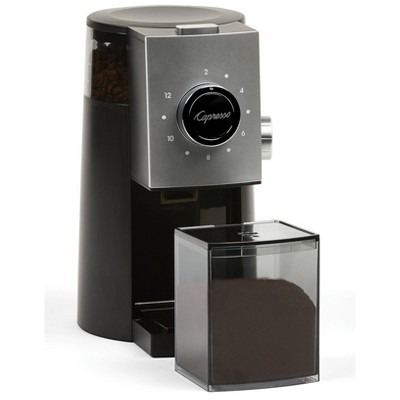 Black Electric Adjustable Grind Burr Coffee Grinder