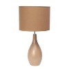 Oval Bowling Pin Base Ceramic Table Lamp - Simple Designs - 4 of 4
