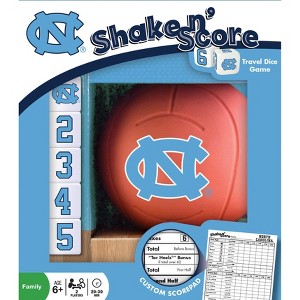 MasterPieces Officially Licensed NCAA UNC Tar Heels Shake N' Score Dice Game for Age 6 and Up - 1 of 4