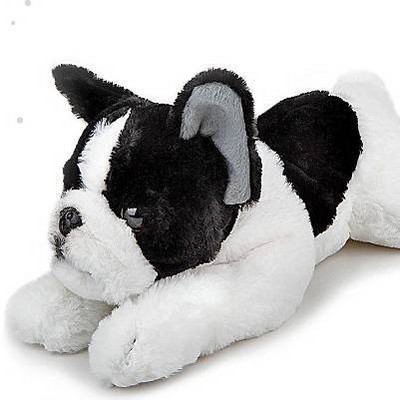 FAO Schwarz French Bulldog Cuddly Ultra-Soft Fur 15&#34; Stuffed Animal