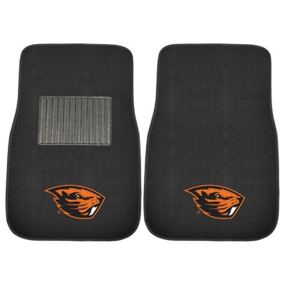 NCAA Oregon State Beavers University Embroidered Car Mat Set - 2pc