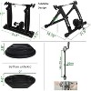 Sportneer Black Indoor Bike Trainer Stand Portable Magnetic Stainless Steel Exercise Bicycle Bike Trainer Stand Fit 26"-28" - 3 of 4