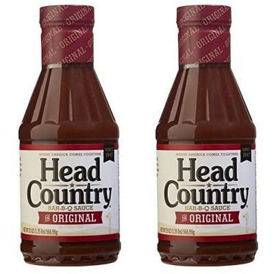 Head Country Bar-B-Q Sauce, Original Flavor, 20 oz (Pack of 2)