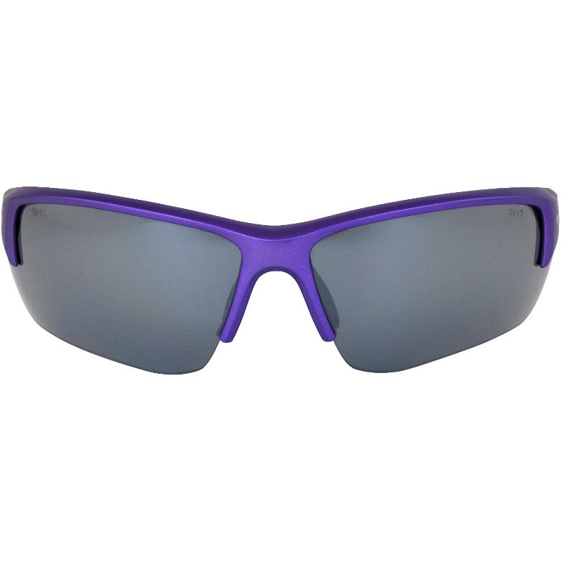 Global Vision Hercules 7 Motorcycle Glasses with Purple Nylon Frame and Silver Lenses, 2 of 8
