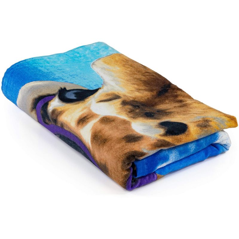 Dawhud Direct 30" x 60" Funny Cat and Dog Beach Towel, 2 of 4