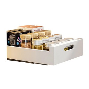 COZONY Expandable Kitchen Drawer Organizer, Height Adjustable Pull Out Cabinet Storage Rack for Pots and Pans - 1 of 4