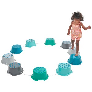 ECR4Kids Stepping Buckets with Storage Carry Bag, 10-Piece - 1 of 4