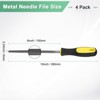 Unique Bargains Square Metal File High Carbon Steel PVC Grip Handle Diamond Multipurpose Hand Files - 3 of 4