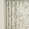 Ellis Curtain Abigail Classic Floral Design Button Holes Shower Curtain 72" x 72" Porcelain - 3 of 4