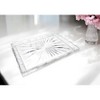 HomeRoots 16" Clear Rectangular Crystal Serving Tray - 2 of 4
