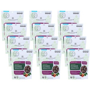 Navitas Organics Organic Cacao Goji Power Snacks - Case of 12/8 oz - 1 of 4