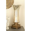 Glass Accent Lamp Uplight Set of 2 Gold - Olivia & May: Brass Base, Inverted Bell Shade, No Assembly Required - 2 of 4