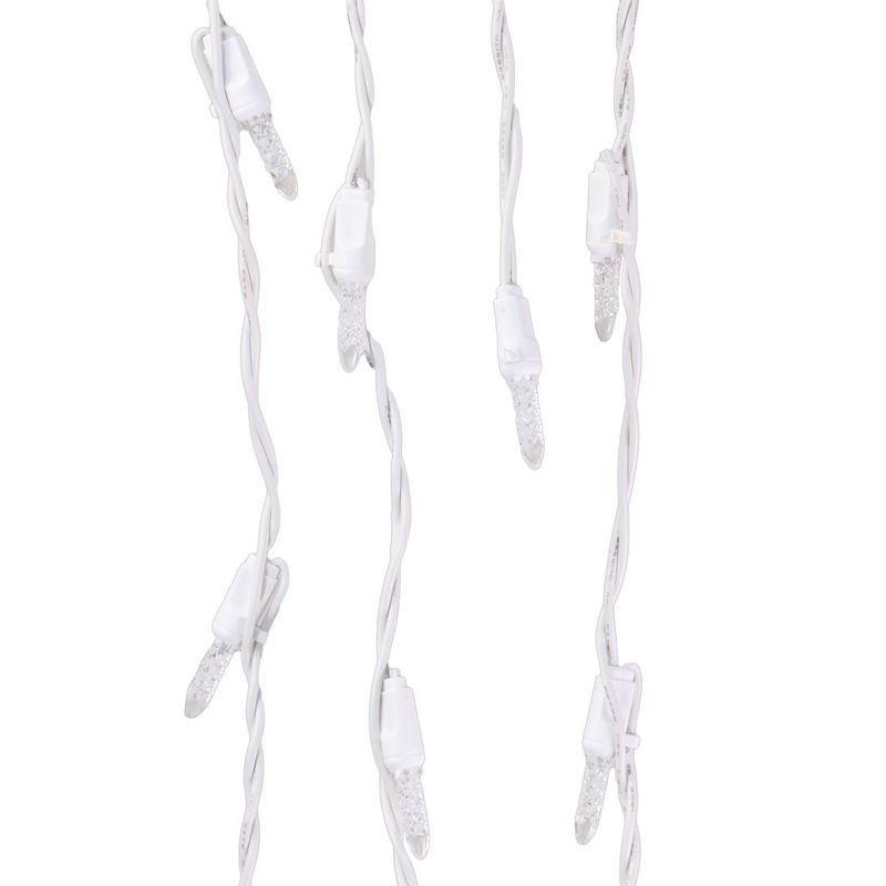 Novelty Lights M5 LED Icicle Lights on White Wire 150 Bulbs, 4 of 7