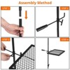 Swivel Campfire Grill, Heavy Duty Steel Mesh Grate, Camping Grates, Camping Essentials with Carrying Bag, for Outdoor Campsite & Party(Set of 2) - 3 of 4