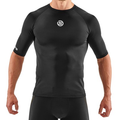 SKINS SERIES-1 Men's Premium Compression Short Sleeve-Improved Circulation, Reduce Soreness for Lifting, Workouts & Running