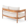 GDFStudio Burrough Outdoor Acacia Wood Loveseat and Coffee Table Set with Cushions - 4 of 4
